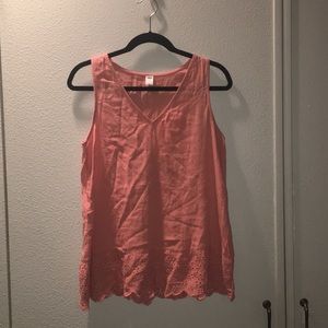Peachy pink top